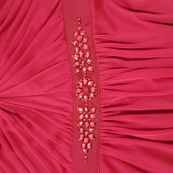 Adrianna Papell Red Stapless Dress - Picture 8 of 8